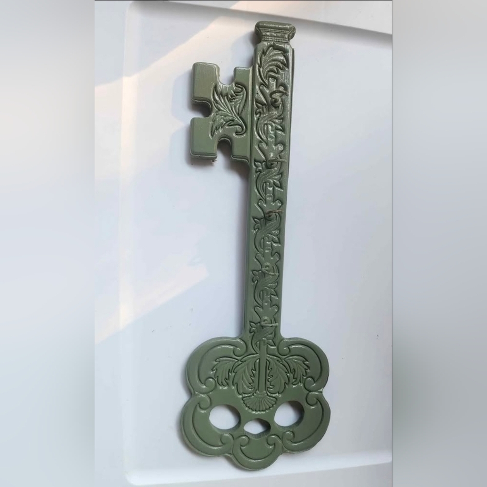 Decorative Green Key Wall Art Vintage MCM